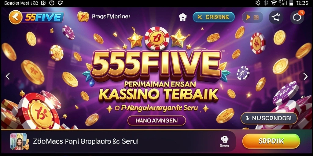 Gameplay seru di 55FIVE dengan berbagai pilihan permainan kasino.