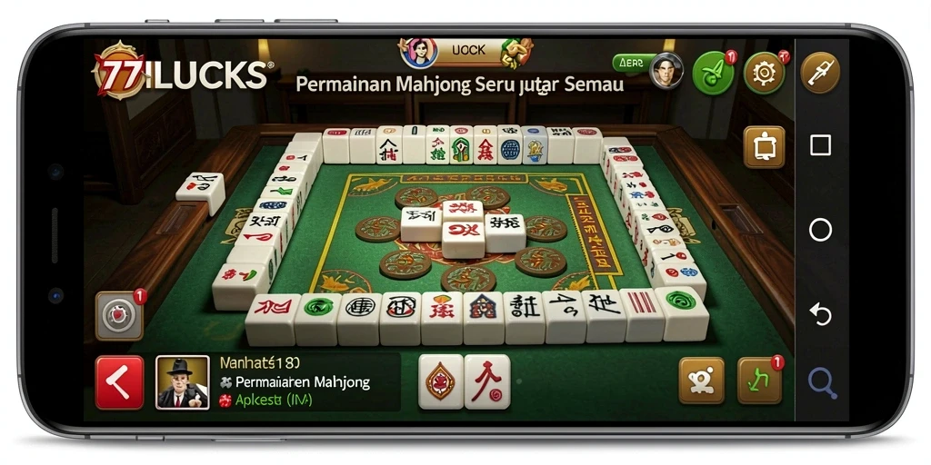Screenshot gameplay Mahjong yang penuh aksi dan strategi.