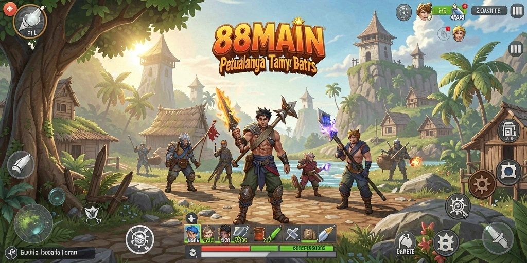 Tampilan gameplay Open World dari 88MAIN yang mengesankan.