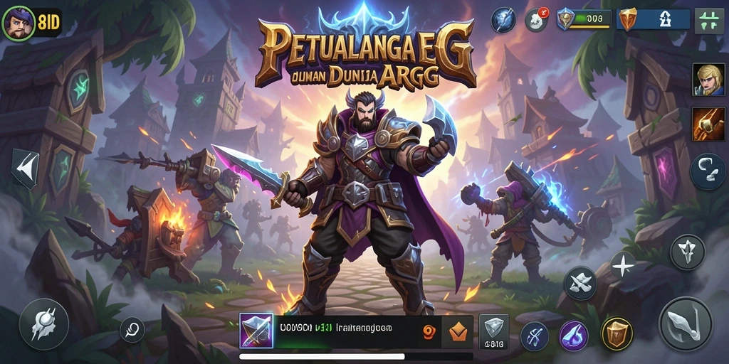 Screenshot dari gameplay 8ID yang menunjukkan aksi pertempuran epik.