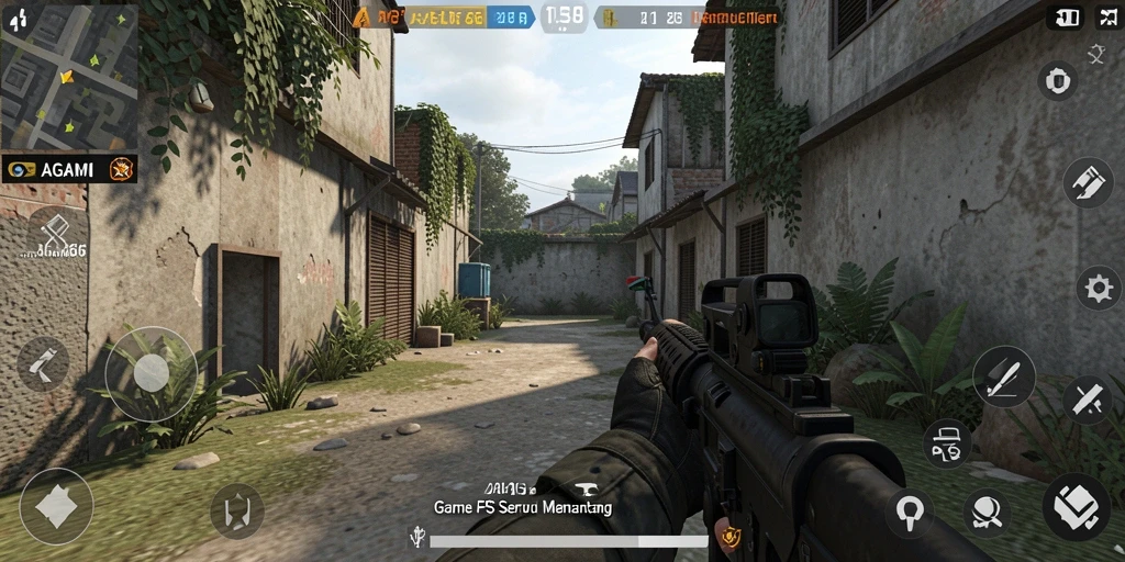Tangkapan layar dari gameplay AGAM66 yang seru dan intens.
