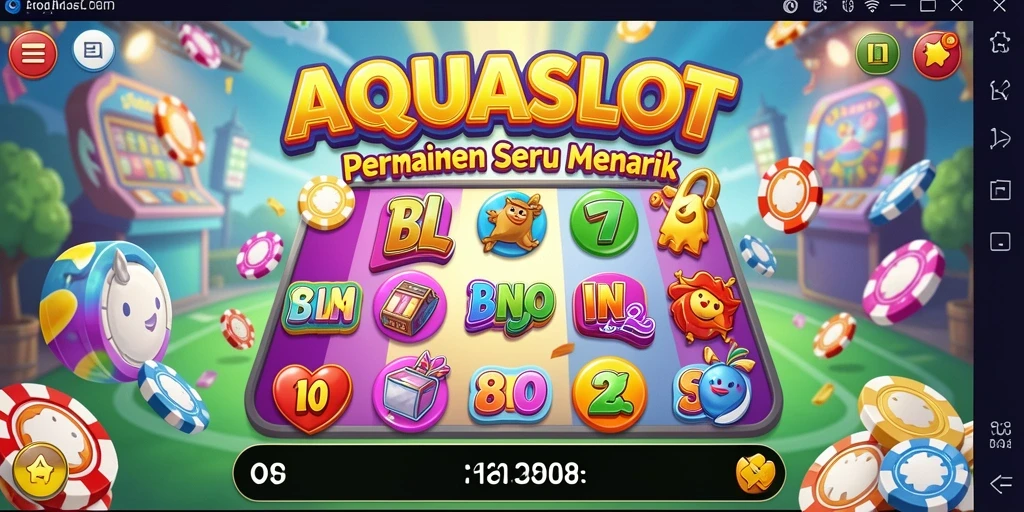 Tampilan gameplay seru dan menegangkan di AQUASLOT.