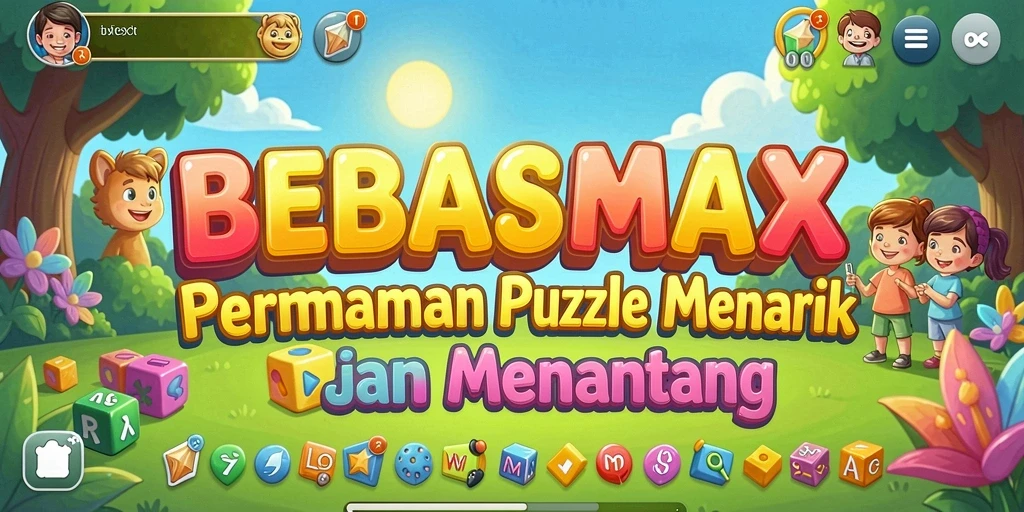 Tampilan gameplay BEBASMAX dengan berbagai teka-teki menarik.