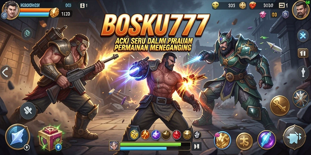 Tampilan gameplay BOSKU777 yang menegangkan dan menarik.