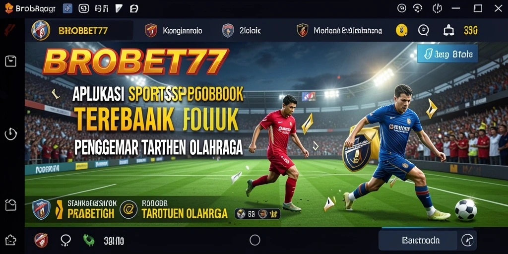 Tampilan menarik dari gameplay Sportsbook BROBET77 yang interaktif dan informatif.