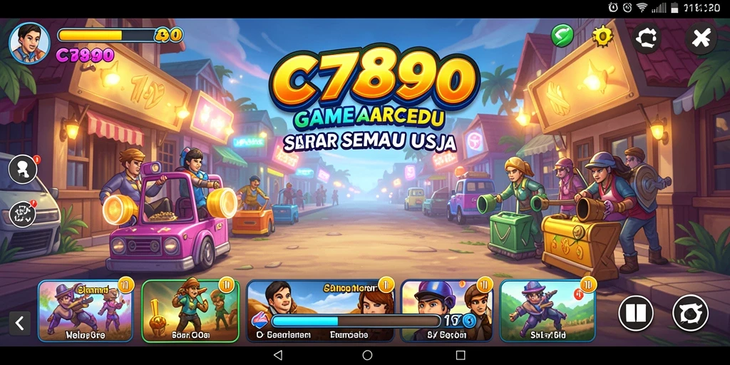 Gameplay seru C7890 dengan tantangan arcade yang menarik.