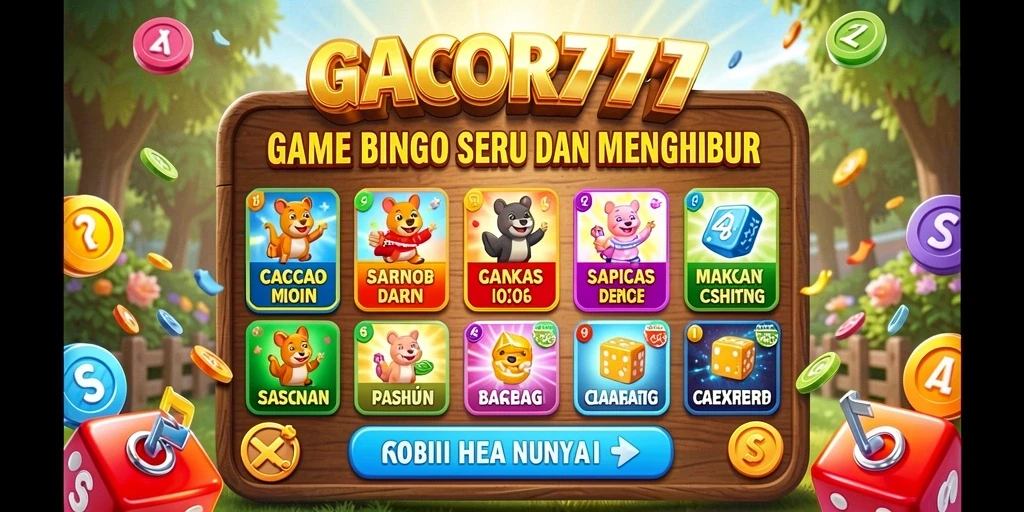Tampilan gameplay Bingo yang menarik di GACOR777.
