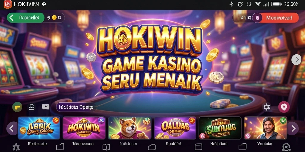 Tampilan gameplay HOKIWIN yang seru dan menegangkan.