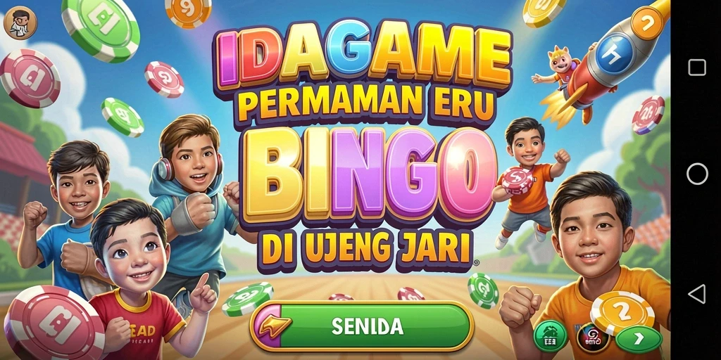 Screenshot utama IDAGAME menampilkan gameplay Bingo yang seru dan menyenangkan.