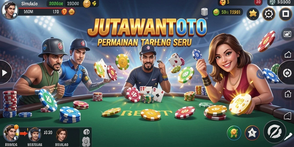 Screenshot gameplay JUTAWANTOTO yang menampilkan suasana taruhan nyata.
