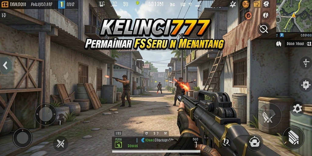 Tampilan gameplay seru dalam KELINCI777 menampilkan aksi FPS yang mendebarkan.