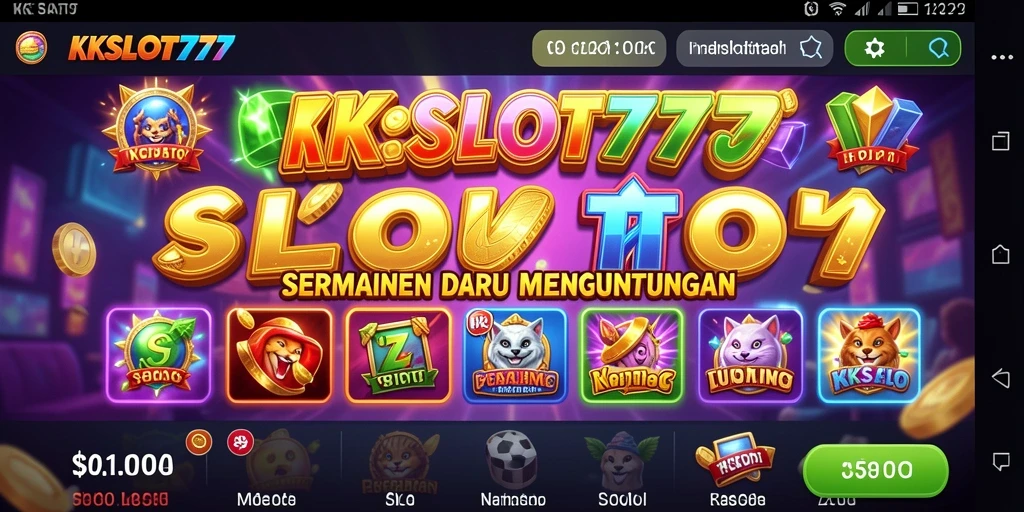 Screenshot gameplay KKSLOT777 yang menampilkan putaran slot yang menarik.