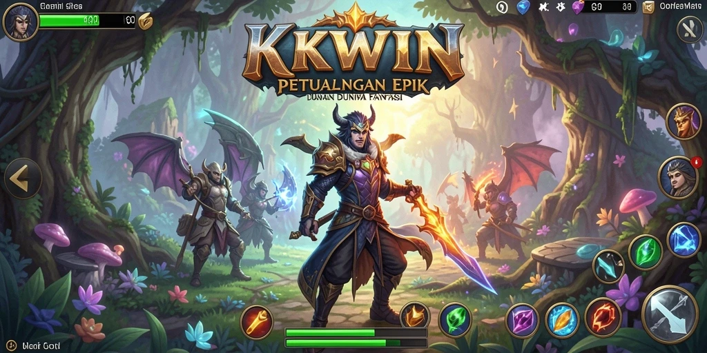 Screenshot KKWIN menampilkan seru dan dinamisnya gameplay RPG.