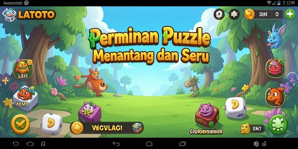 Gameplay LATOTO yang menarik dengan tantangan puzzle beragam.