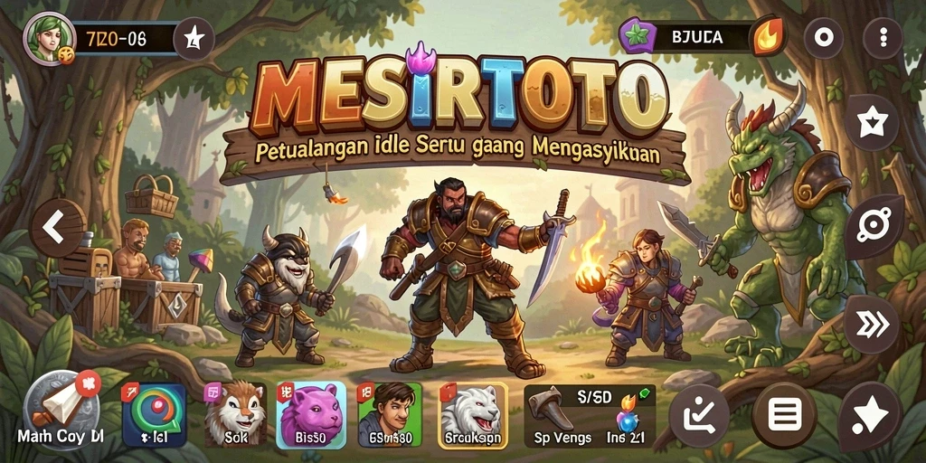 Tampilan gameplay <strong>MESIRTOTO</strong> yang menarik dan interaktif dalam genre Idle.