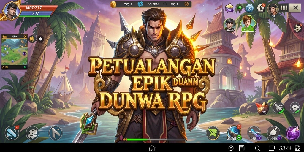 Tangkapan layar MPO777 menampilkan aksi seru di dunia RPG.
