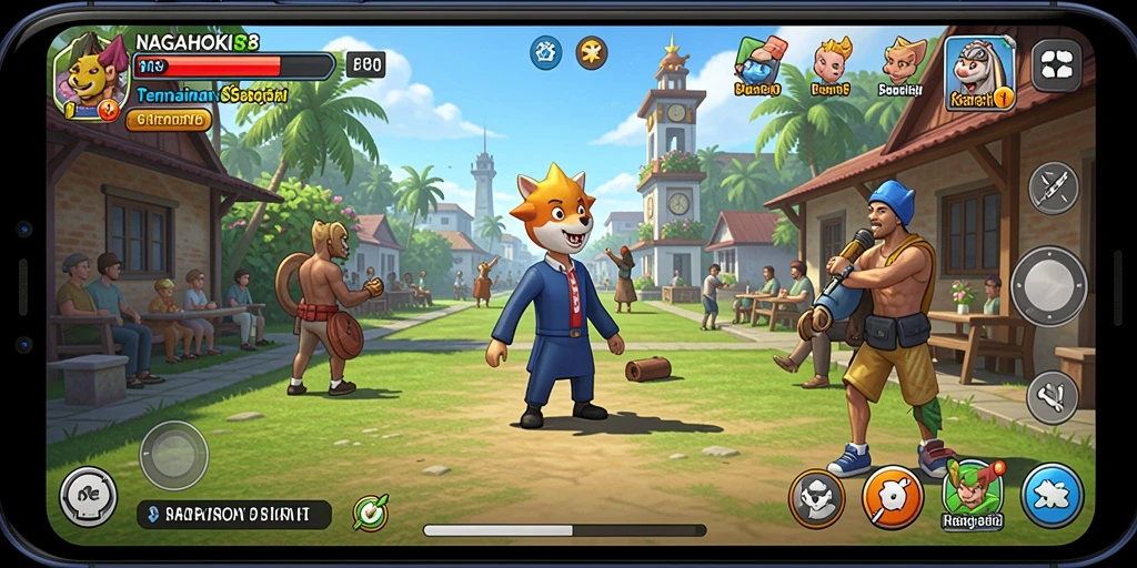 Screenshot utama NAGAHOKI88 menampilkan gameplay santai yang seru.