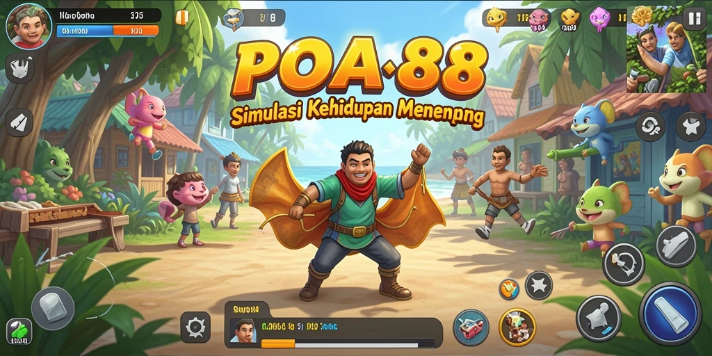 Tangkapan layar POA88 menunjukkan serunya gameplay simulasi yang interaktif.