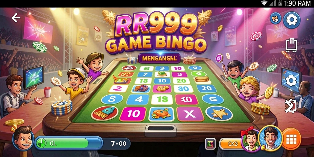 Tampilan gameplay Bingo yang menarik dan interaktif di RR999.