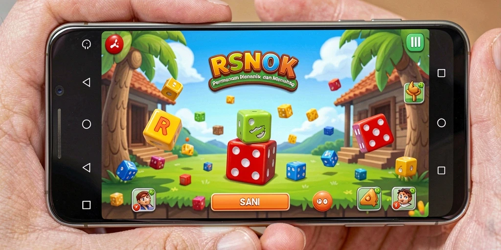 Tampilan gameplay menarik dari RSNOK yang menawarkan tantangan puzzle.