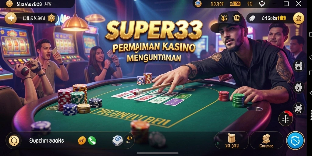 Tampilan gameplay menarik di SUPER33 dengan banyak pilihan permainan Kasino.