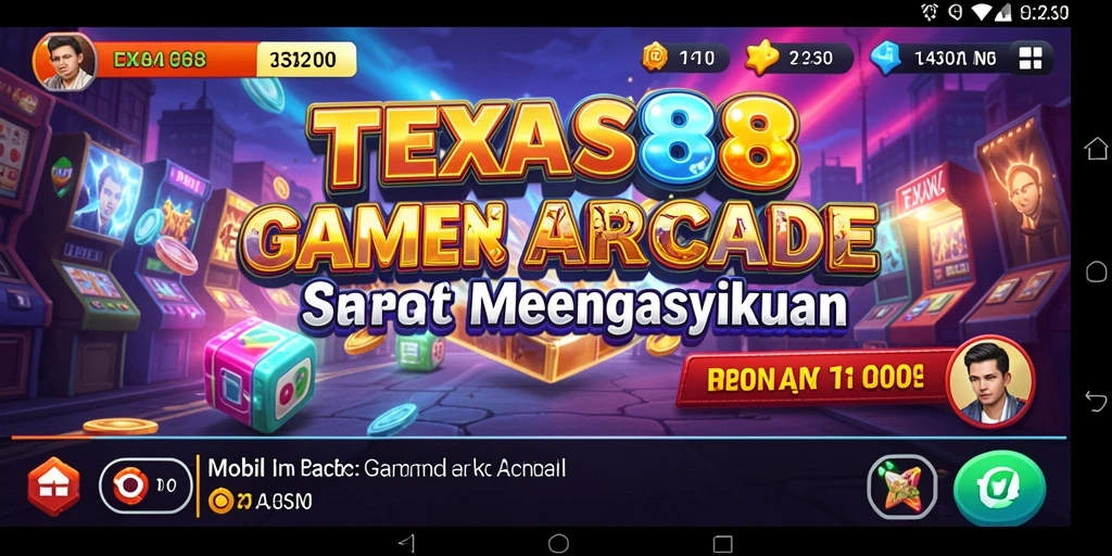 Screenshot TEXAS88 menampilkan gameplay Arcade yang seru dan menantang.