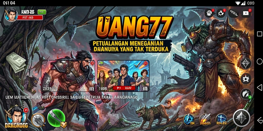 Tampilan gameplay UANG77 yang mendebarkan di dunia petualangan.