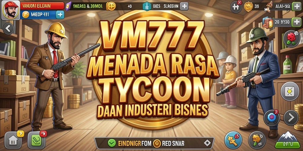 Tampilan gameplay VM777 yang mengasyikkan dalam membangun kerajaan bisnis.