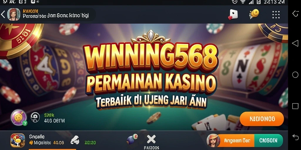 Tampilan menakjubkan dari gameplay Kasino di WINNING568.