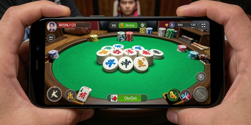 Tampilan gameplay seru dan interaktif dari QiuQiu WISNU123.