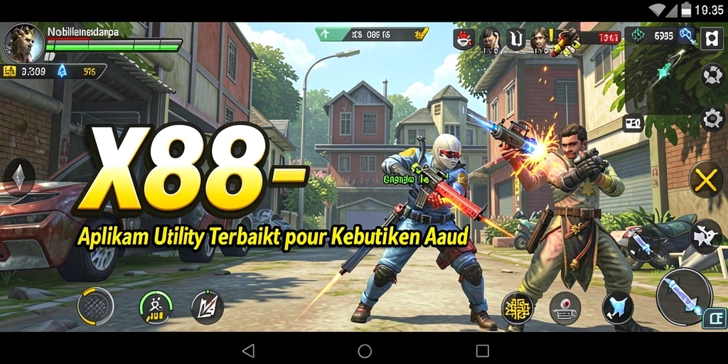 Tampilan antarmuka X88 yang sederhana dan fungsional.