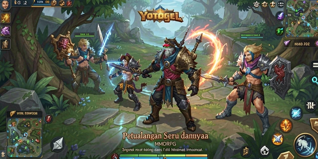 Tampilan gameplay seru YOTOGEL yang memukau dalam dunia MMORPG.